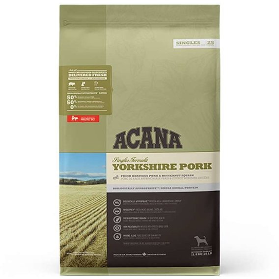 Сухой гипоаллергенный корм ACANA Yorkshire Pork для собак всех пород с чувствительным пищеварением 11.4 кг (a57212)