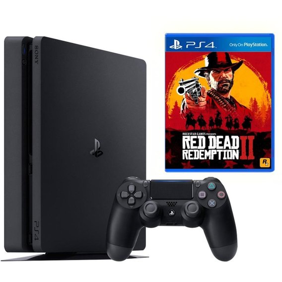 Игровая приставка Sony Playstation 4 Slim 500GB + Red Dead Redemption 2