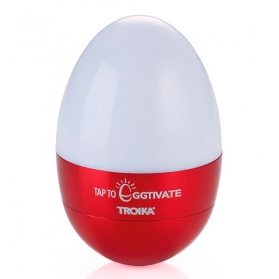 Светильник-ночник Troika Eggtivate, с датчиком вибрации, красный (EGG10/RD)