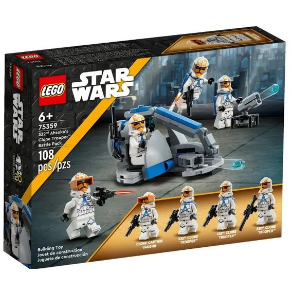 Конструктор LEGO Star Wars 332-й боевой комплект Асоки 108 деталей (75359)