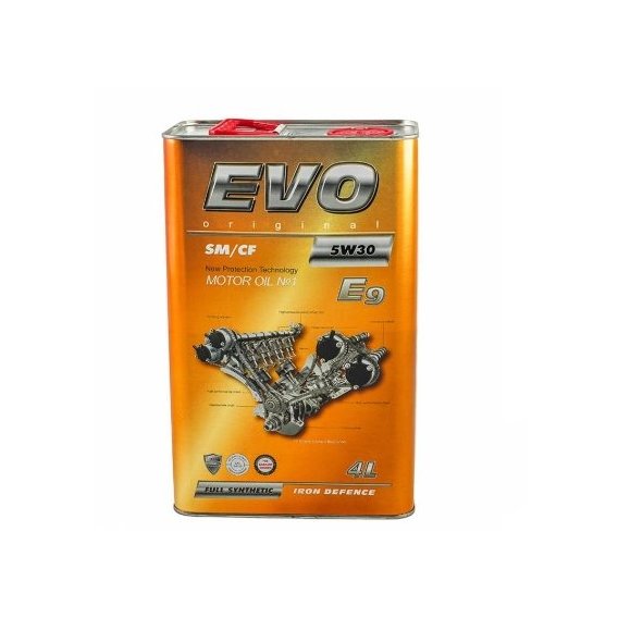 Моторное масло EVO lubricants EVO E9 5W-30 4л