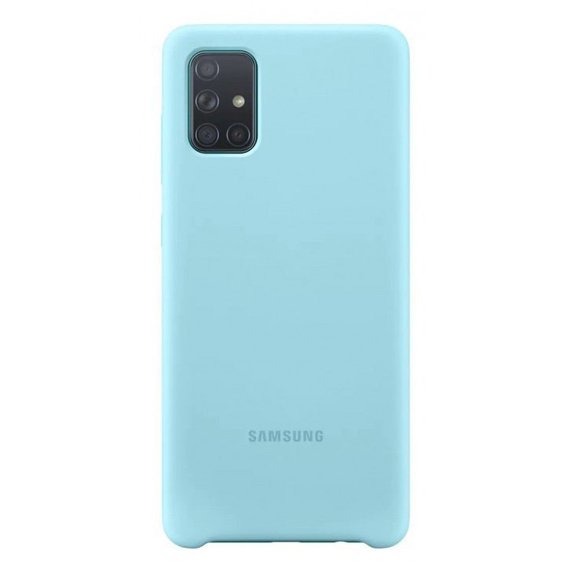 Аксессуар для смартфона Samsung Silicone Cover Blue (EF-PA715TLEGRU) for Samsung A715 Galaxy A71