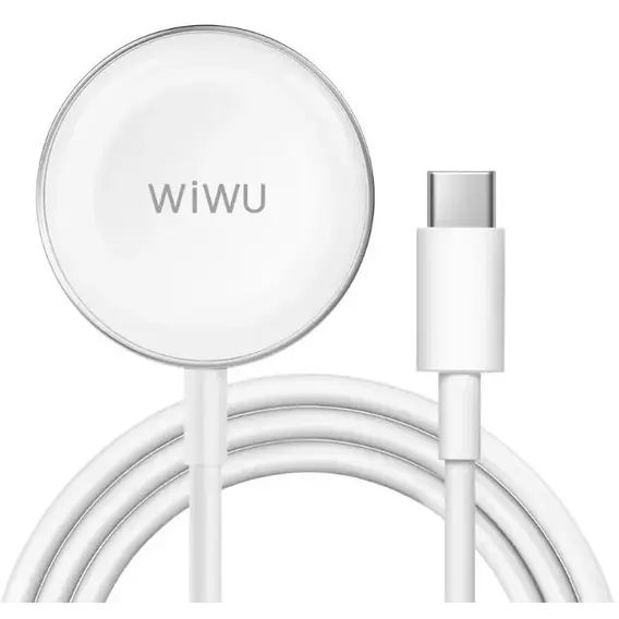 Аксессуар для Watch WIWU Apple Watch Magnetic USB-C Charging Cable White (Wi-M18)
