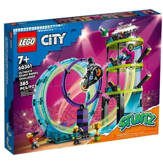 Конструктор LEGO City Stuntz Невероятная задача для каскадеров 385 деталей (60361)