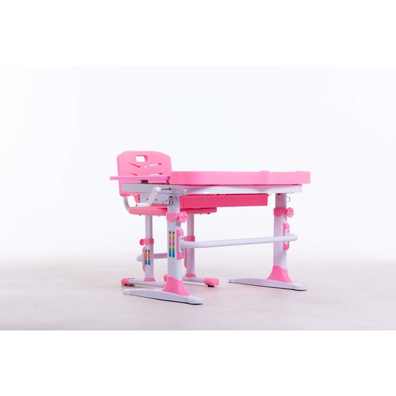 Комплект парта+стульчик Bambi М 9047 Pink + подставка для книжек