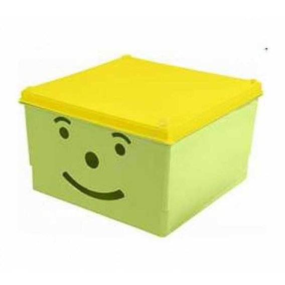 Ящик для игрушек Tega Smile BQ-007 light green - yellow
