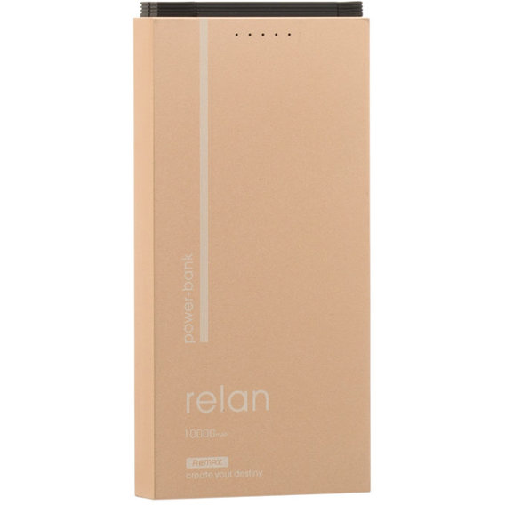 Внешний аккумулятор Remax Relan Power Bank 10000mAh Gold (RPP-65-GOLD)