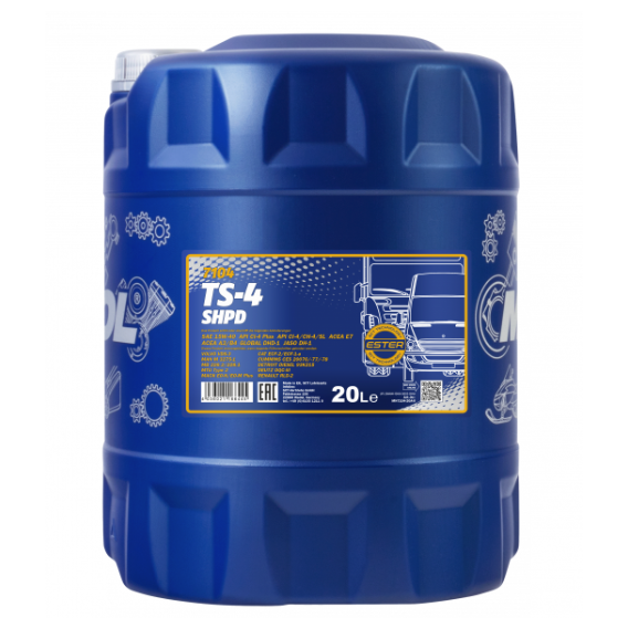Моторное масло Mannol TS-4 SHPD 15W-40. 20л (MN7104-20)