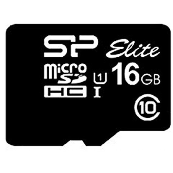 Карта памяти Silicon Power 16GB microSDHC Class 10 UHS-I U1 Elite (SP016GBSTHBU1V10)