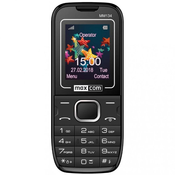Мобільний телефон Maxcom MM134 Black (UA UCRF)