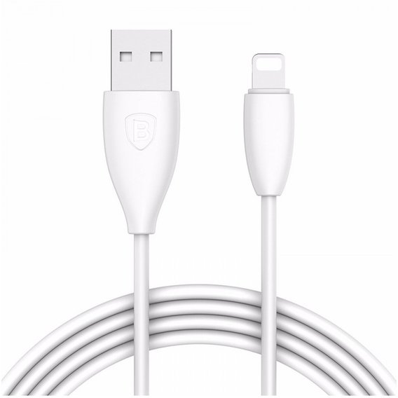Кабель Baseus USB Cable to Lightning Small Pretty Waist 1.2m White (CALMY-02)