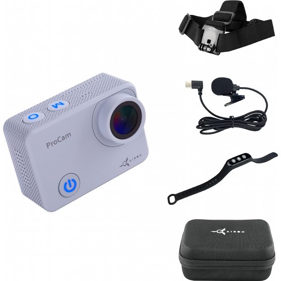 Экшн камера Набор блогера 8 в 1: AIRON ProCam 7 Touch с аксессуарами для съемки от первого лица