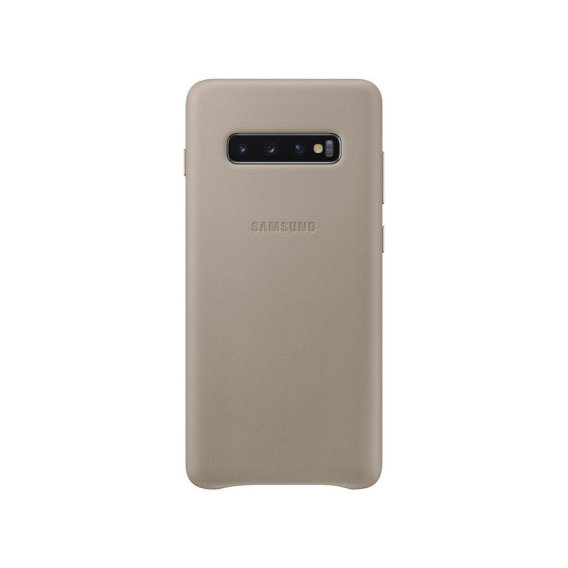 Аксессуар для смартфона Samsung Leather Cover Grey (EF-VG975LJEGRU) for Samsung G975 Galaxy S10+