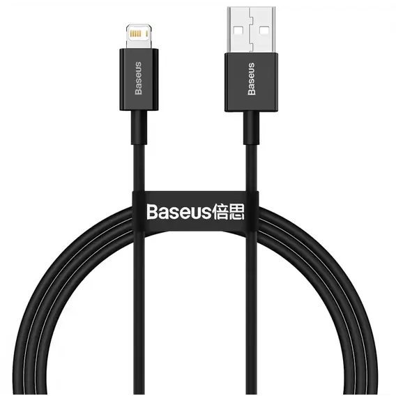 Кабель Baseus USB Cable to Lightning Superior Fast Charging 1m Black (CALYS-A01)