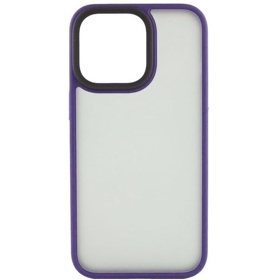 Аксессуар для iPhone Mobile Case TPU+PC Metal Buttons Dark Purple for iPhone 14 Pro Max