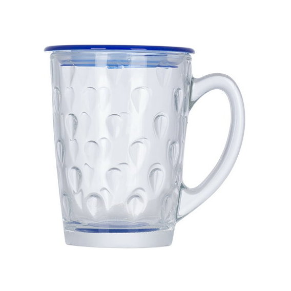 Чашка Luminarc NEW MORNING PEARS BLUE с крышкой 320мл (P0288)