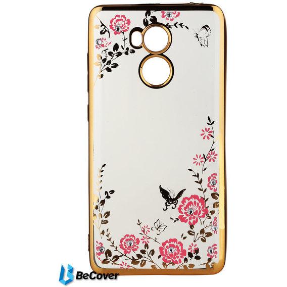 Аксессуар для смартфона BeCover Flowers Series Gold for Xiaomi Redmi 4 Prime