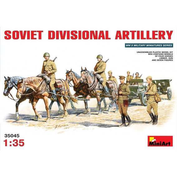 Сборная модель MiniArt Советская дивизионная артиллерия (MA35045)