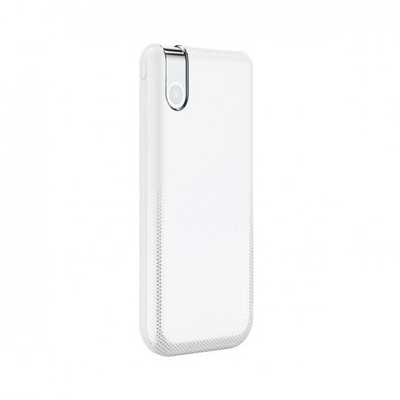 Внешний аккумулятор Baseus Thin Version Power Bank 10000mAh Wireless Charger White (PPALL-QY02)