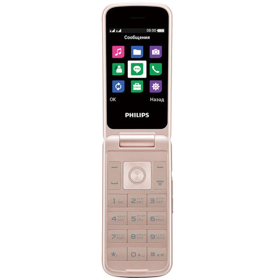 Мобильный телефон Philips Xenium E255 White (UA UCRF)
