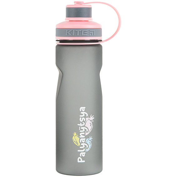 Бутылочка для воды Kite, 700 мл, серо-розовая Palyanytsya