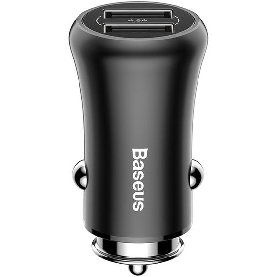 Зарядное устройство Baseus USB Car Charger 2xUSB Gentleman Black (CCALL-GB01)