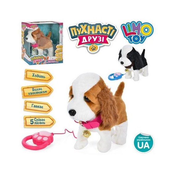 Собака интерактивная Limo Toy 2 вида (M 4881 UA)
