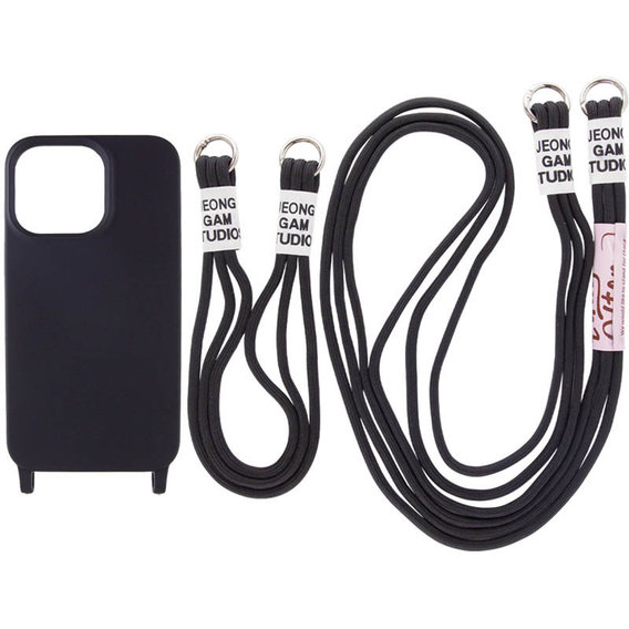 Аксессуар для iPhone TPU Case two straps California Black for iPhone 11 Pro