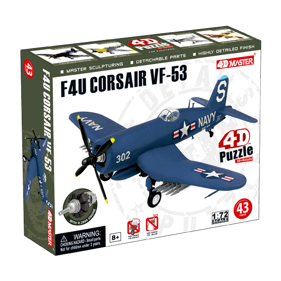 Объемный пазл 4D Master "Самолет F4U Corsair VF-53" (26900)