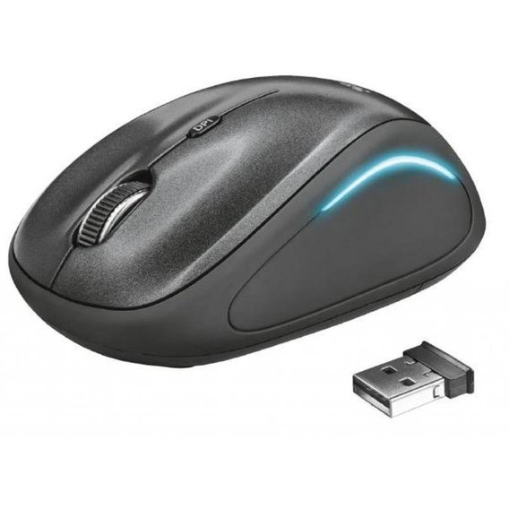 Мышь Trust Yvi FX wireless mouse black (22333)
