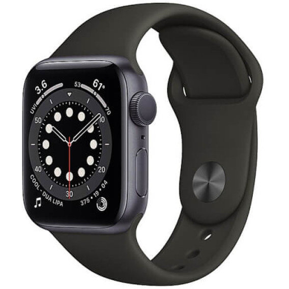 Apple Watch Series 6 40mm GPS Space Gray Aluminum Case with Black Sport Band (MG133) Approved Витринный образец