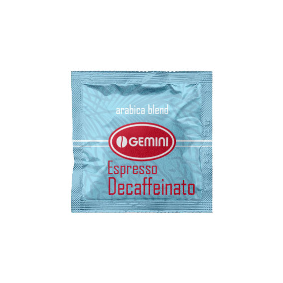 Кофе молотый в чалдах Gemini Espresso Decaffeinato 100 x 7 г (4820156430508)