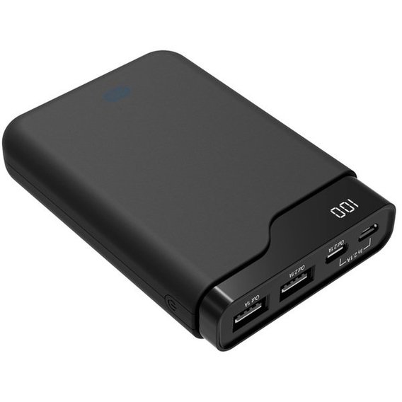 Внешний аккумулятор Ergo Power Bank USB-C 10000mAh Rubber Black (LI-U4)