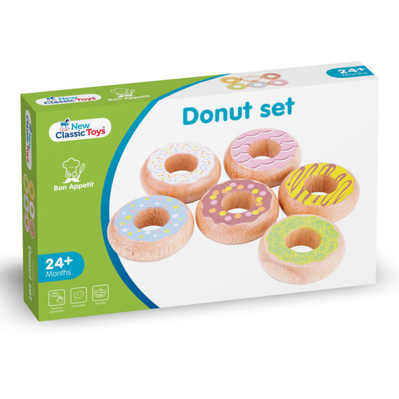 Игровой набор New Classic Toys Пончики Донатс 6 шт (10629)