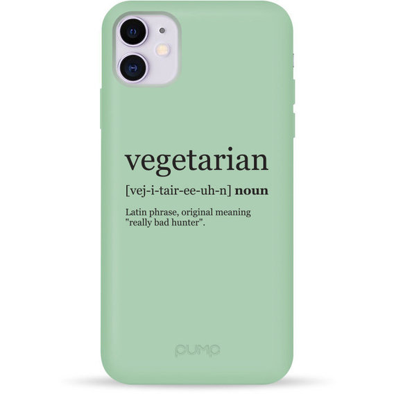 Аксессуар для iPhone Pump Silicone Minimalistic Case Vegetarian Wiki (PMSLMN11-4/253) for iPhone 11