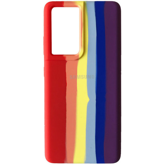 Аксессуар для смартфона Mobile Case Silicone Cover Shield Camera Rainbow Red/Purple for Samsung A725 Galaxy A72 / A726 Galaxy A72 5G