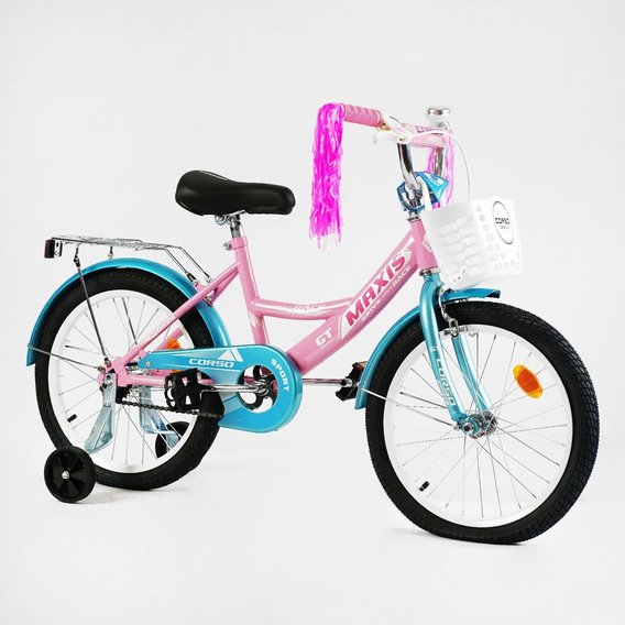 Велосипед Corso Maxis 18" розово-голубой (CL-18758)