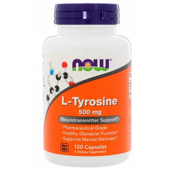 NOW Foods L-Tyrosine 500 mg 120 caps