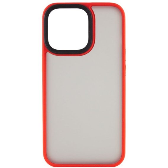 Аксессуар для iPhone Mobile Case TPU+PC Metal Buttons Red for iPhone 14 Pro Max