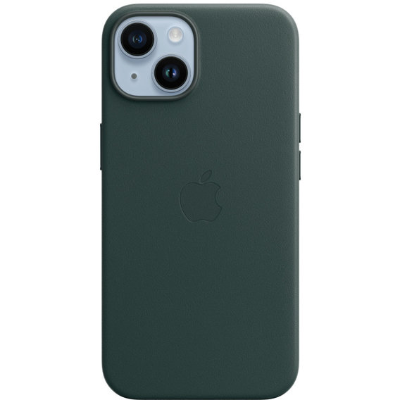 Аксесуар для iPhone Apple Leather Case with MagSafe Forest Green (MPP53) для iPhone 14
