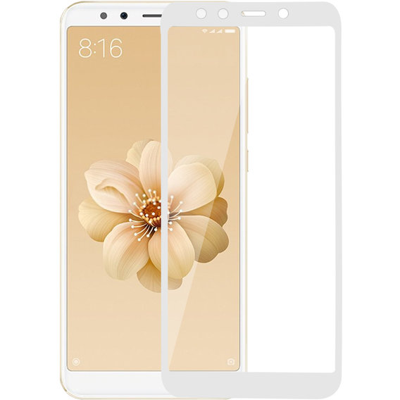Аксессуар для смартфона MakeFuture Tempered Glass Full Cover Glue White (MGFCFG-XMA2W) for Xiaomi Mi6X / Mi A2