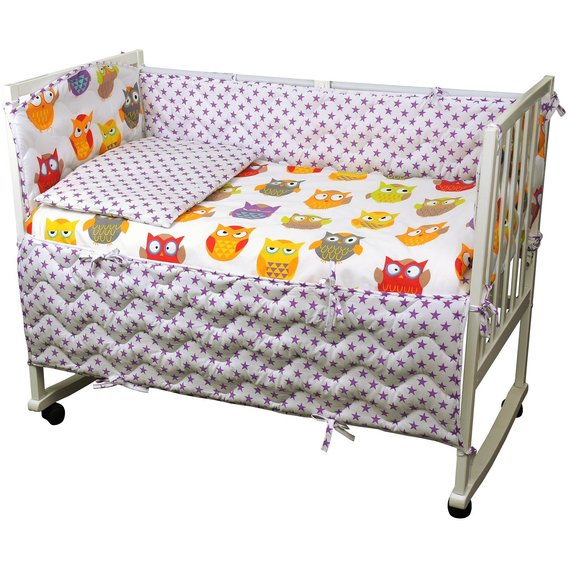 Набор для детской кроватки Руно 60x120 (977.137Сови)