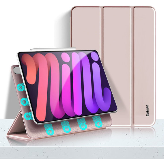 Аксессуар для iPad BeCover Case Book Magnetic Pink (706840) for iPad mini 6 2021