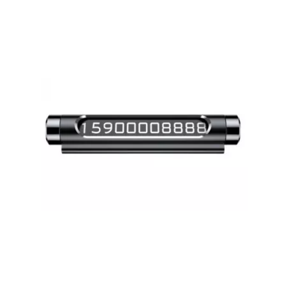 Парковочная табличка с номером телефона Baseus All Metal Temporary Parking Number Plate dual-number version Black ACNUM-C01