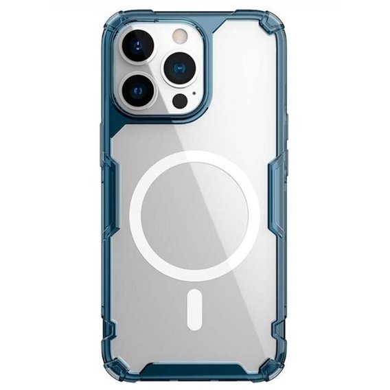 Аксессуар для iPhone Nillkin Nature Pro Magnetic Blue/Clear for iPhone 13 Pro Max
