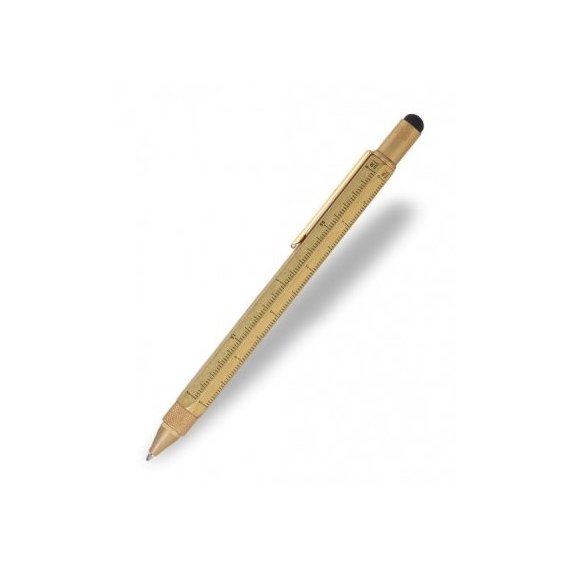 Шариковая многозадачная ручка Troika Construction золотая (PIP20/AB)