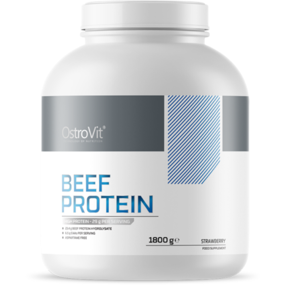 Протеин OstroVit Beef Protein 1800 g / 60 servings / strawberry