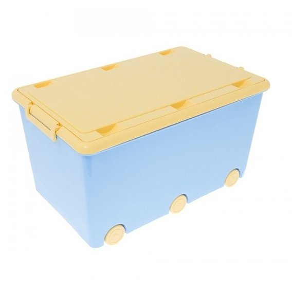 Ящик для игрушек Tega Chomik IK-008 (light blue-yellow)