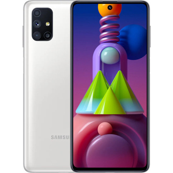 Смартфон Samsung Galaxy M51 6/128GB White M515F (UA UCRF)