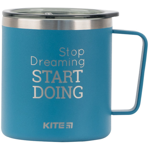 Термокружка Kite Stop dreaming Start doing 400 мл синяя (k22-379-02-2)